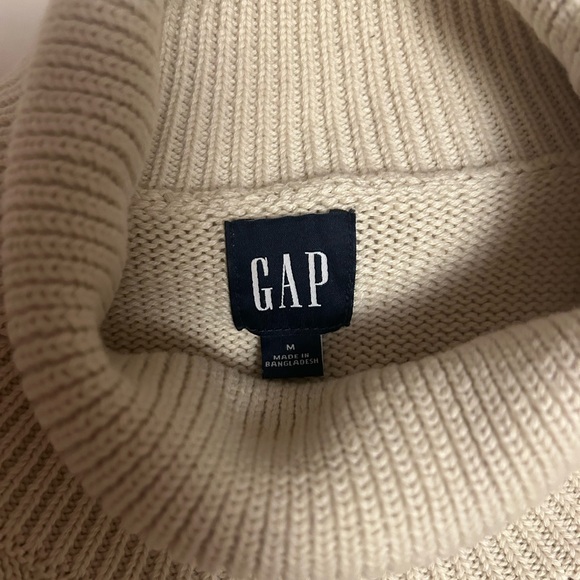 GAP 24/7 Split-Hem Turtleneck Sweater Ladies Size L - Picture 4 of 6